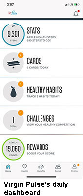 virgin pulse app screenshot