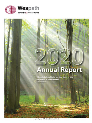 Wespath's 2020 Annual Report cover image