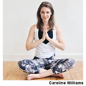 photo of a woman doing yoga