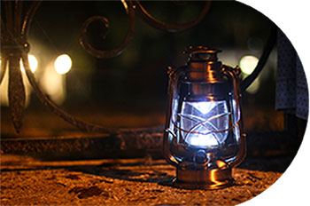 photo of a spooky lantern