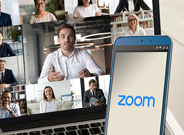 photo of Zoom app and people