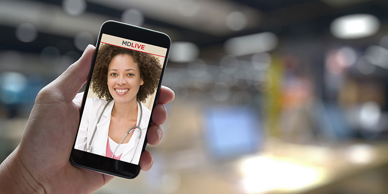 image of a therapist on a facetime call