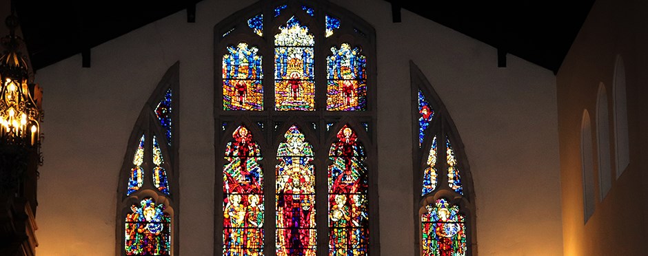 Picture of church stained-glass window