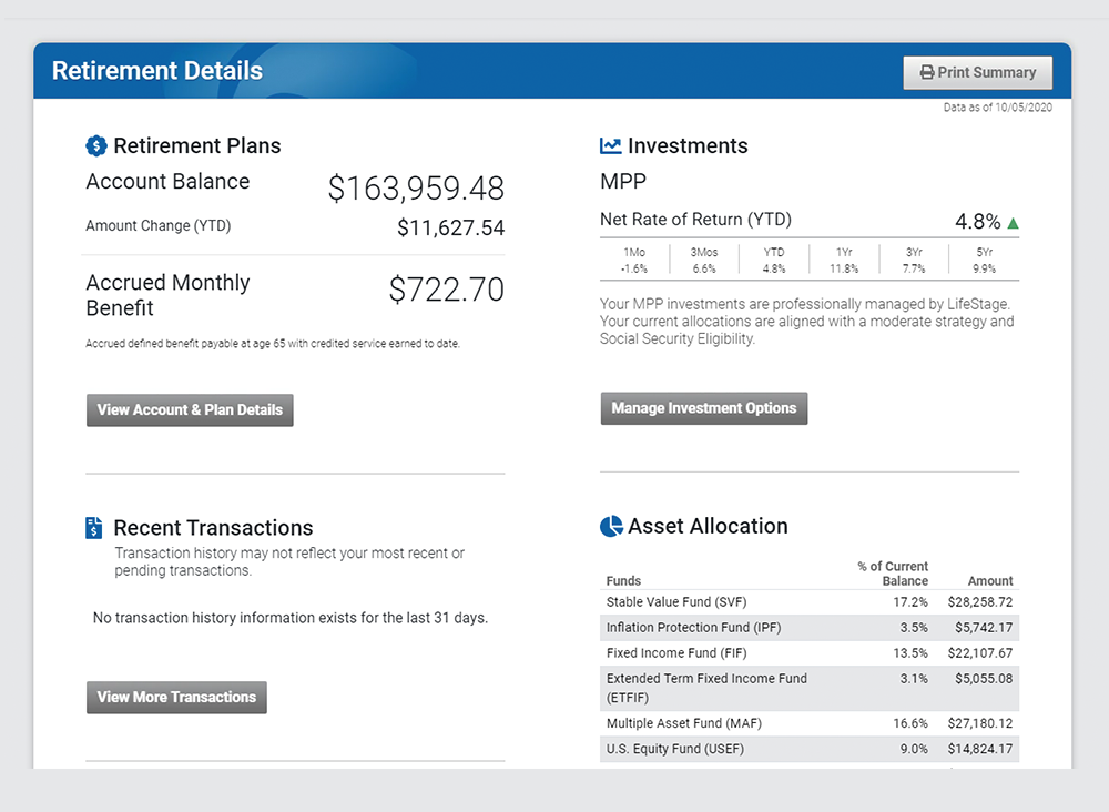 Benefits Access retirement image