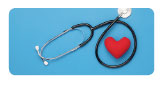 heart with stethoscope