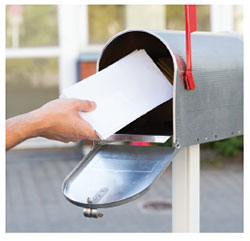 photo of a mailbox