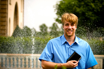 man with Bible