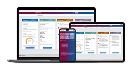 BA website on phone and computer