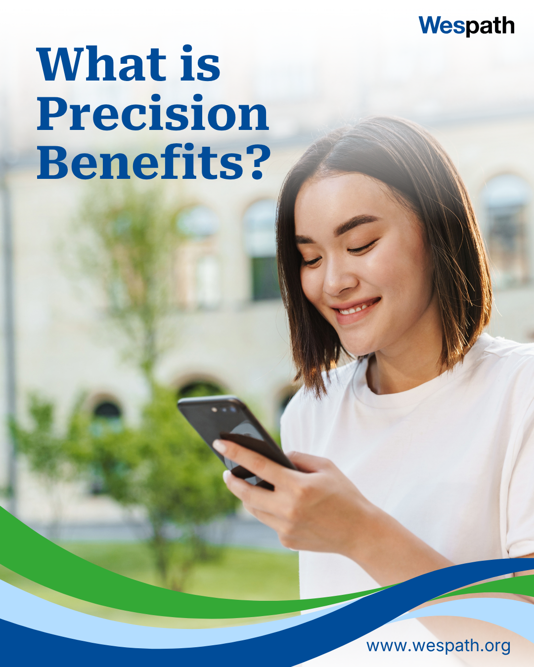What is Precision Benefits social media graphic